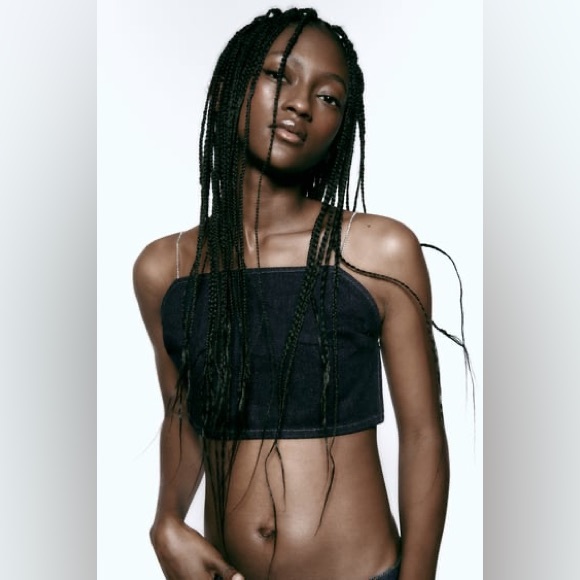 ZARA Rhinestone Top - Picture 2 of 11